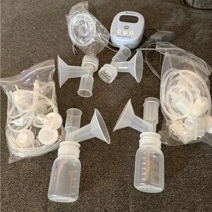 Ameda Mya Joy PLUS Double Electric Breast Pump White Adjustable Settings Timer